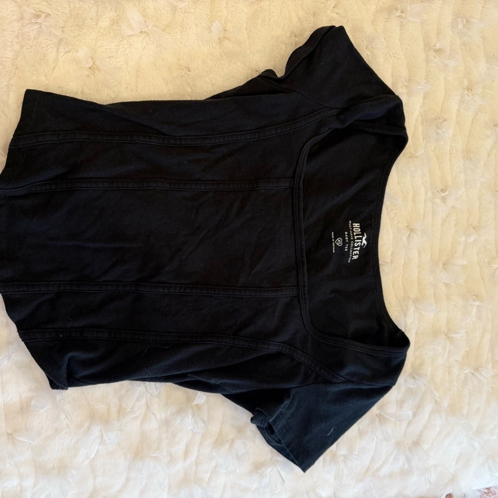 Hollister Black Baby Tee